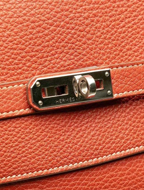 Hermès Dépêches 38 Togo Brique Closing System | Sell your designer bag