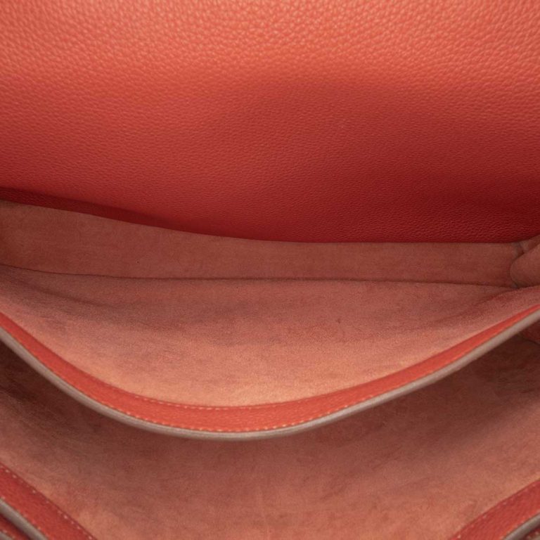 Hermès Dépêches 38 Togo Brique Inside | Sell your designer bag
