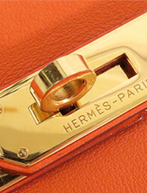 Hermès Kelly 32 Gulliver Orange H Closing System | Sell your designer bag