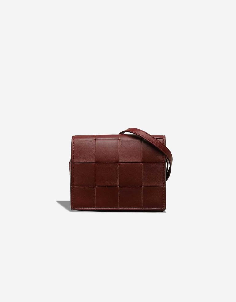 Bottega Veneta Cassette Lamb Bordeaux Front | Sell your designer bag