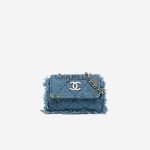 Chanel Clutch with Chain Denim Blue Front | Sell your designer bag