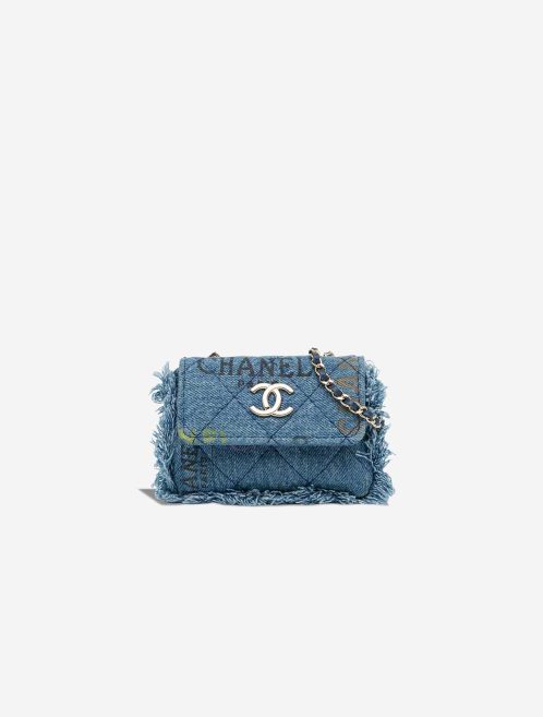 Chanel Clutch with Chain Denim Blue Front | Sell your designer bag
