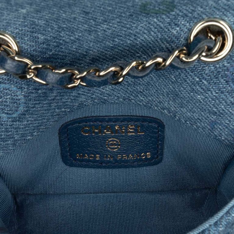Chanel Clutch with Chain Denim Blue Inside | Sell your designer bag