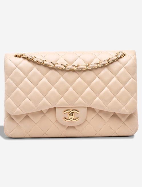 Chanel Timeless Jumbo Lamb Light Pink Front | Sell your designer bag