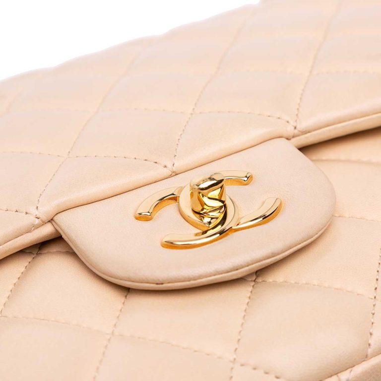 Chanel Timeless Jumbo Lamb Light Pink Front | Sell your designer bag