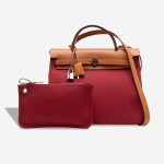 Hermès Herbag 31 Toile / Vache Hunter Rouge H Front | Sell your designer bag