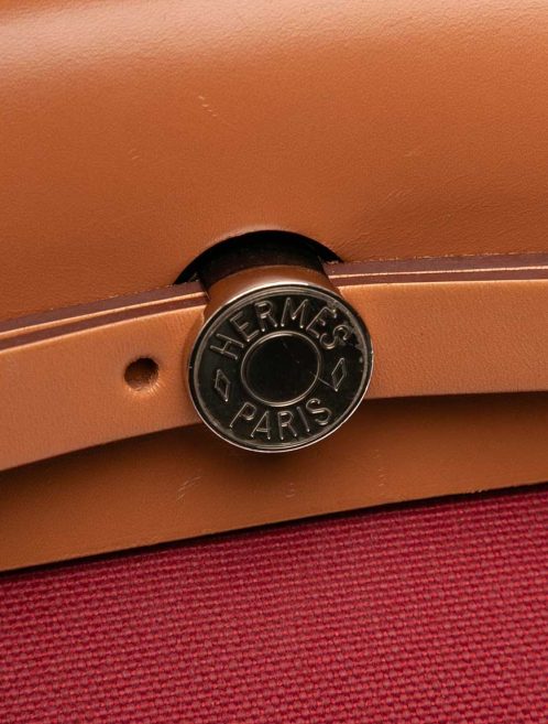 Hermès Herbag 31 Toile / Vache Hunter Rouge H Closing System | Sell your designer bag