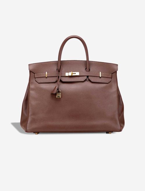 Hermès Birkin 40 Courchevel Marron Front | Sell your designer bag