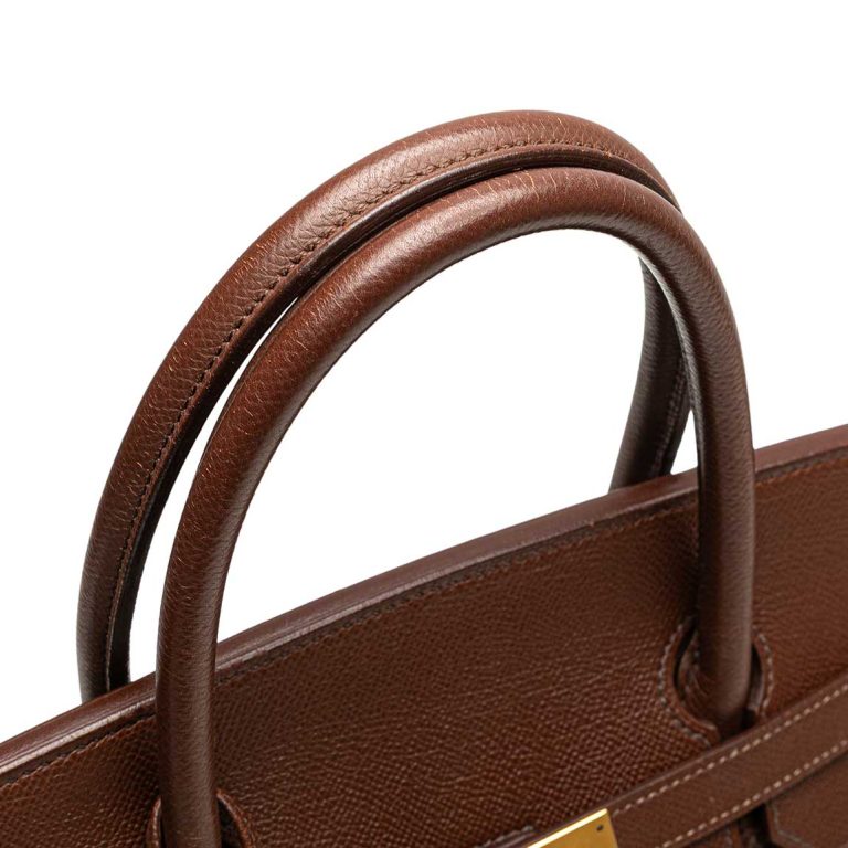 Hermès Birkin 40 Courchevel Marron Signs of wear | Sell your designer bag