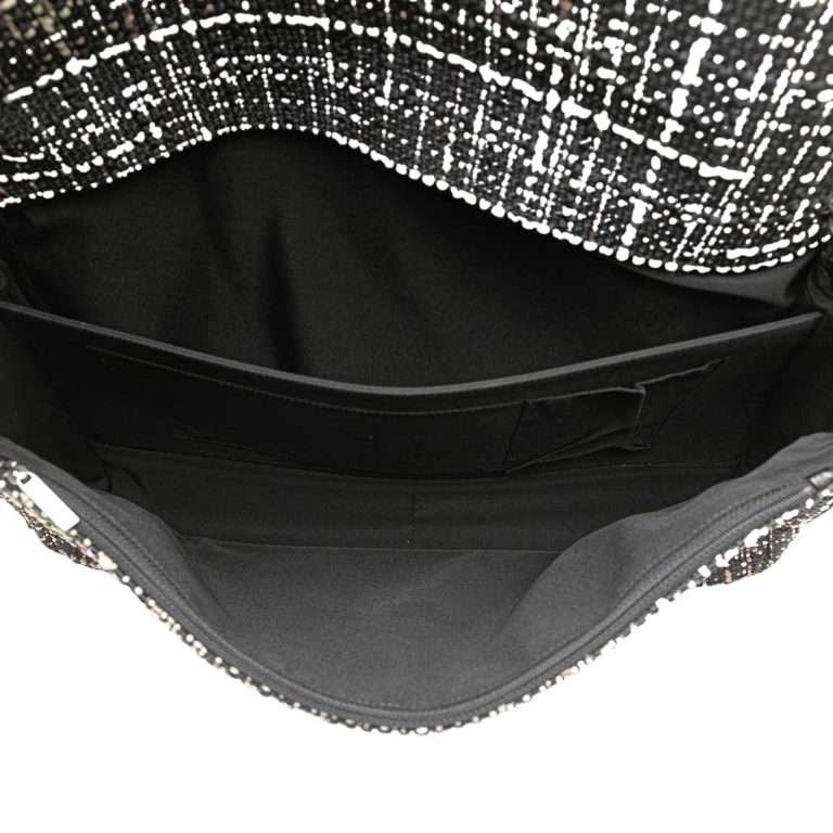 Chanel Timeless XXL Tweed Black / White Inside | Sell your designer bag
