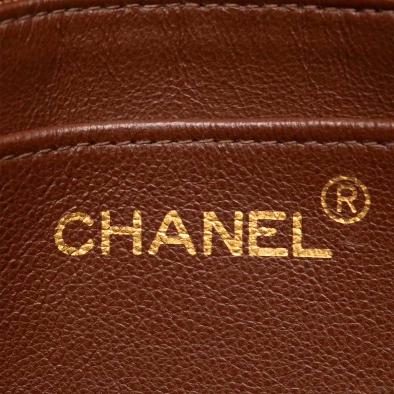 Chanel Timeless Jumbo Lamb Brown Logo | Sell your designer bag