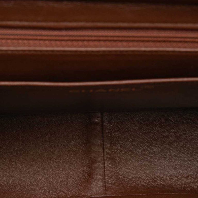 Chanel Timeless Jumbo Lamb Brown Inside | Sell your designer bag