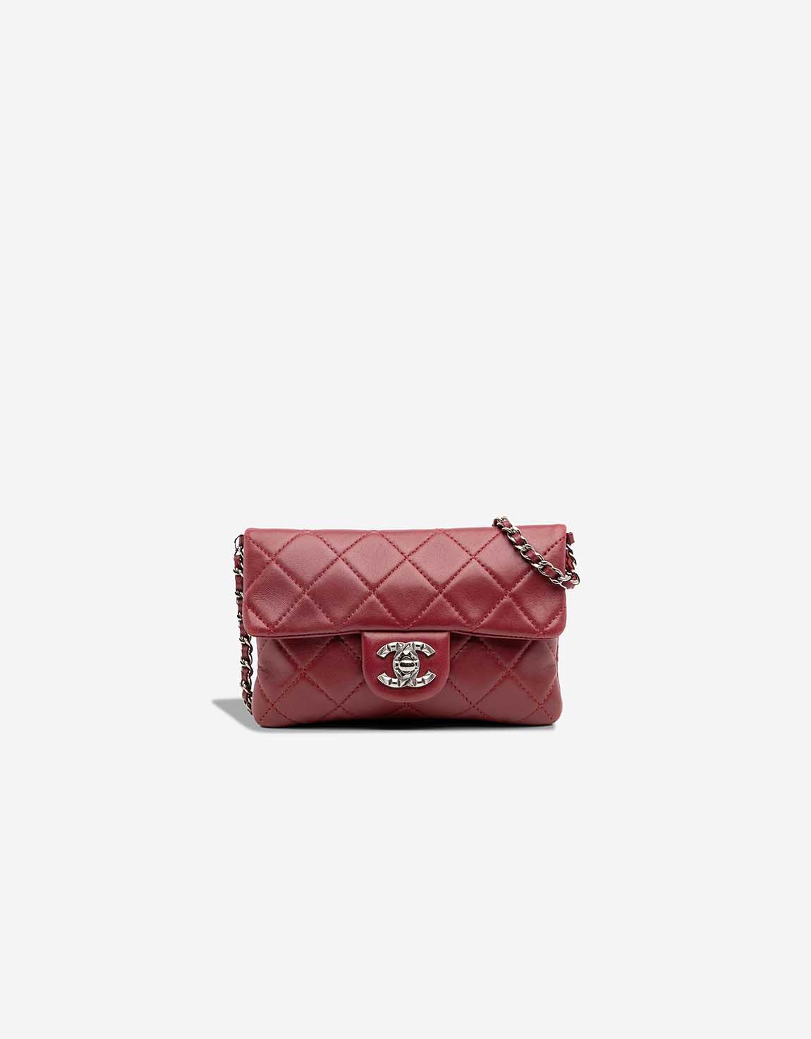 Chanel Flap Bag Mini Lamb Bordeaux | SACLÀB