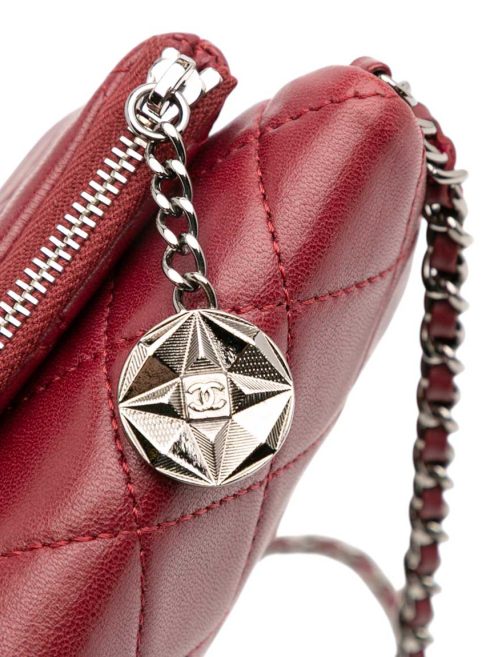 Chanel Flap Bag Mini Lamb Bordeaux Front | Sell your designer bag