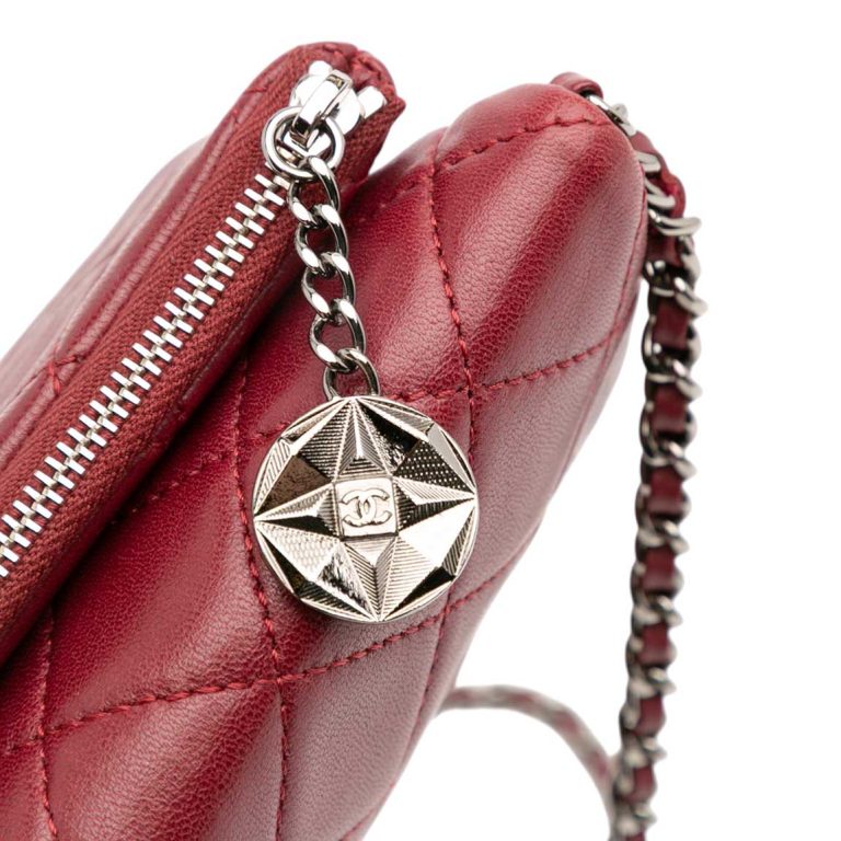 Chanel Flap Bag Mini Lamb Bordeaux Front | Sell your designer bag