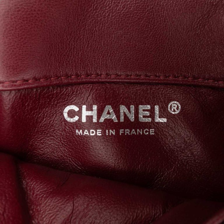 Chanel Flap Bag Mini Lamb Bordeaux Front | Sell your designer bag
