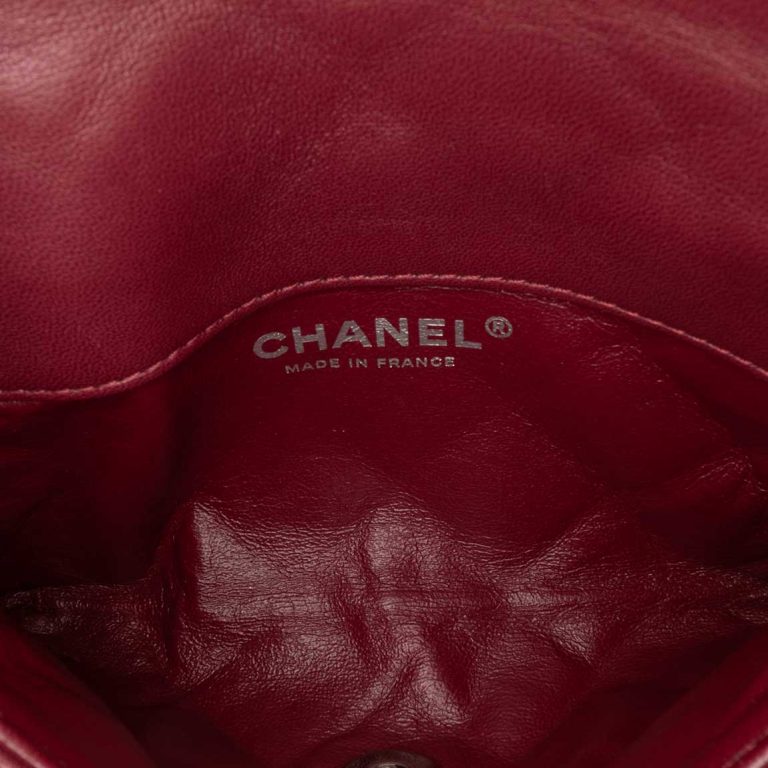Chanel Flap Bag Mini Lamb Bordeaux Front | Sell your designer bag