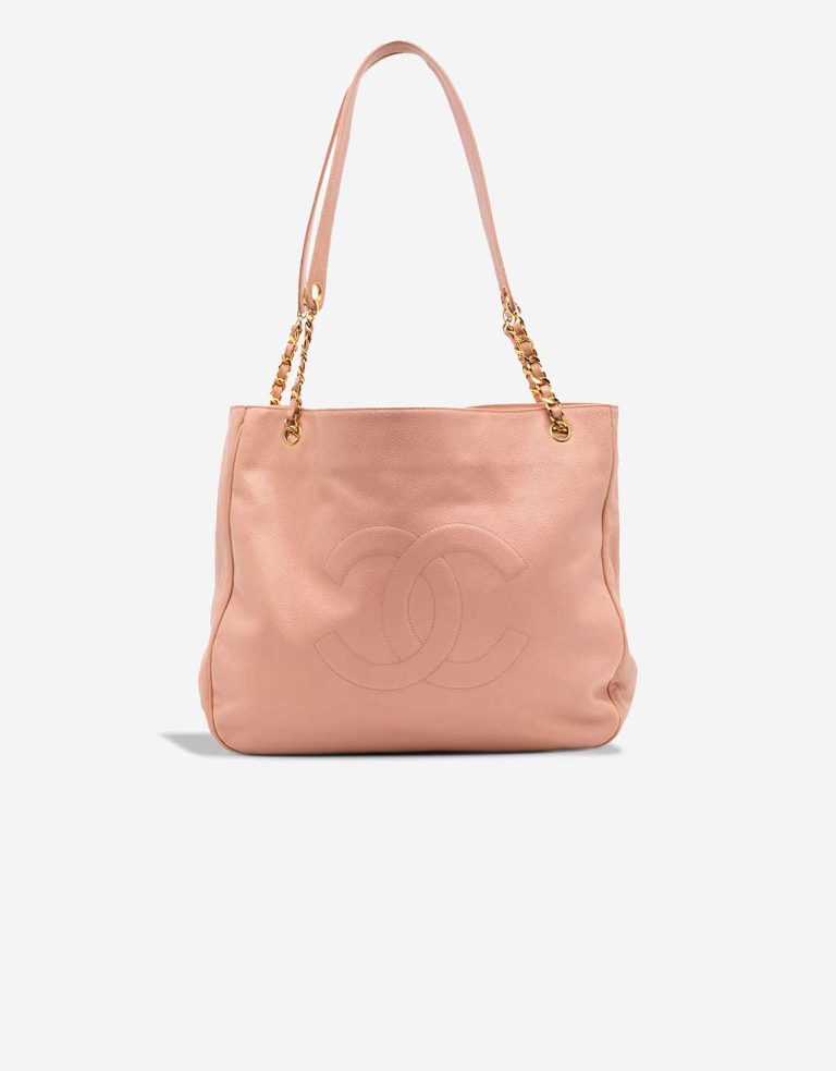 Chanel Shopping Tote Large Caviar Light Pink Front | Sell your designer bag