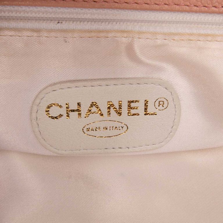Chanel Shopping Tote Large Caviar Light Pink Logo | Sell your designer bag
