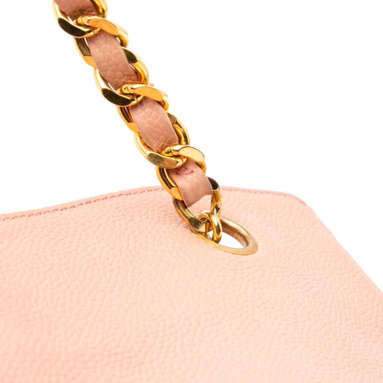 Chanel Shopping Tote Large Caviar Light Pink Signs of wear | Sell your designer bag