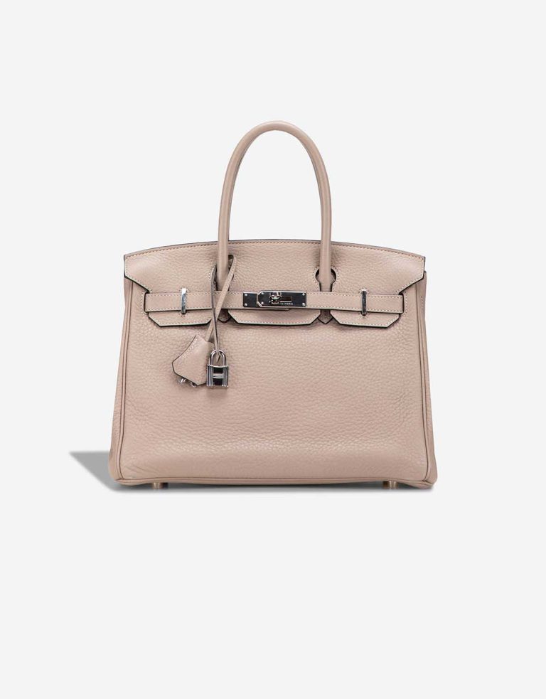 Hermès Birkin 30 Clémence Argile Front | Sell your designer bag