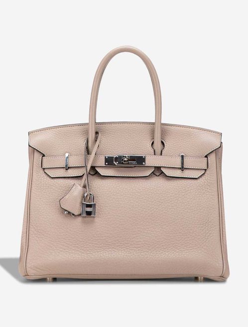 Hermès Birkin 30 Clémence Argile Front | Sell your designer bag