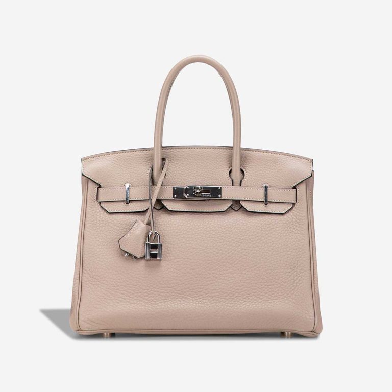 Hermès Birkin 30 Clémence Argile Front | Sell your designer bag