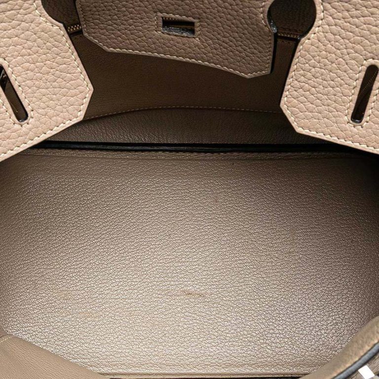 Hermès Birkin 30 Clémence Argile Inside | Sell your designer bag