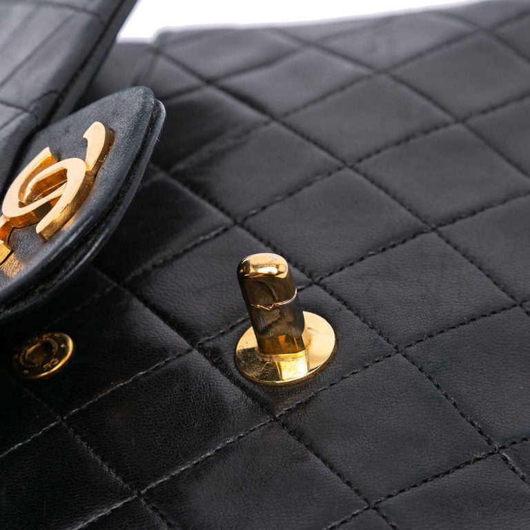 Chanel Timeless Medium Lamb Black Closing System | Sell your designer bag