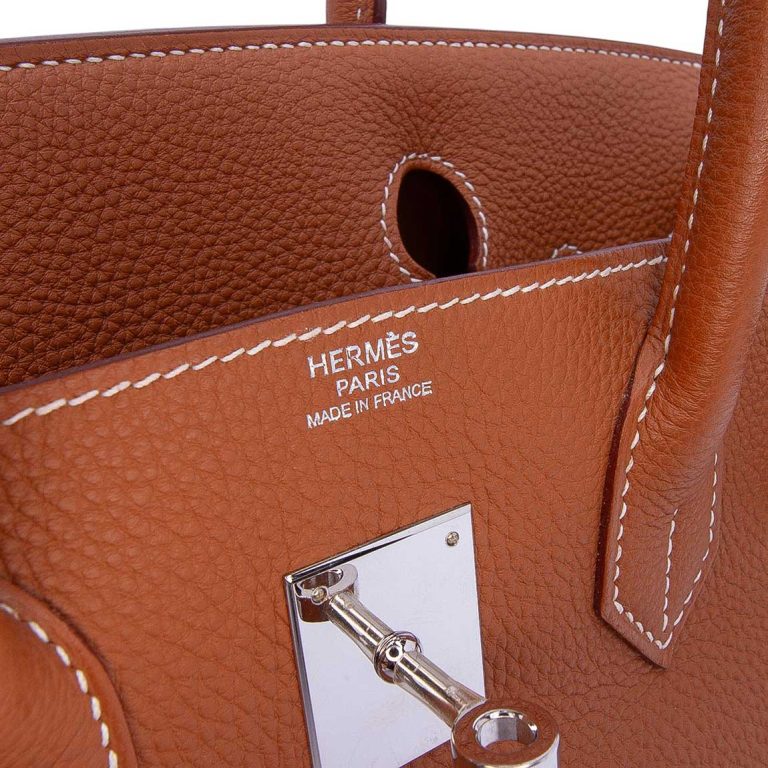Hermès Birkin 30 Togo Gold Logo | Sell your designer bag