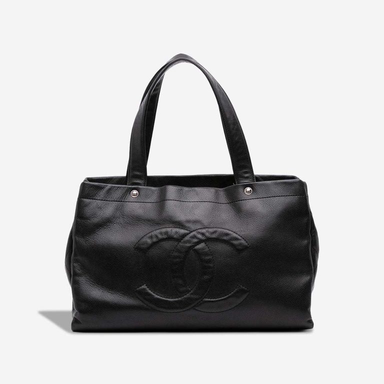 Chanel Shopping Tote Large Caviar Black Front | Sell your designer bag