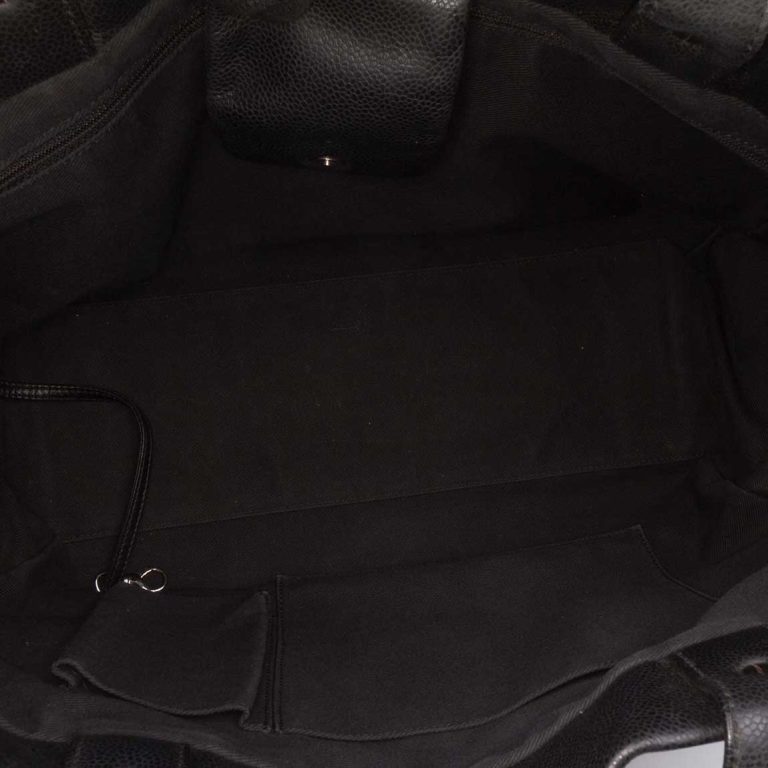 Chanel Shopping Tote Large Caviar Black Inside | Sell your designer bag