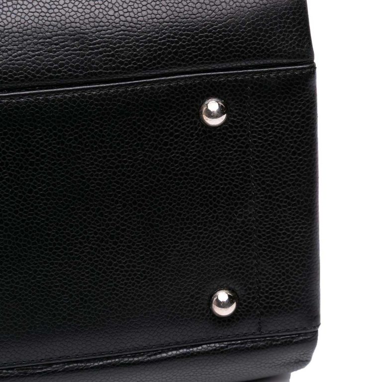 Chanel Shopping Tote Large Caviar Black Front | Sell your designer bag