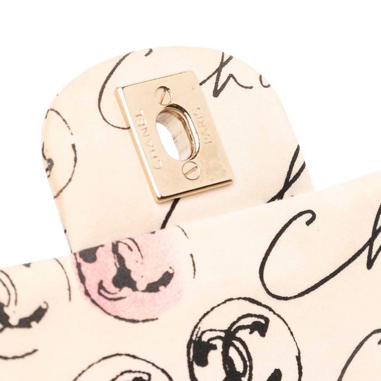 Chanel Timeless Small Fabric Beige / Pink Front | Sell your designer bag