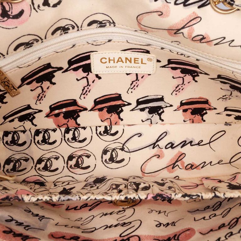 Chanel Timeless Small Fabric Beige / Pink Inside | Sell your designer bag