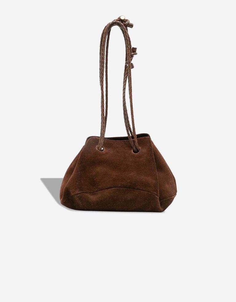 Bottega Veneta Bucket Bag Suede Brown Front | Sell your designer bag