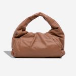 Bottega Veneta Pouch Large Lamb Brown Front | Sell your designer bag