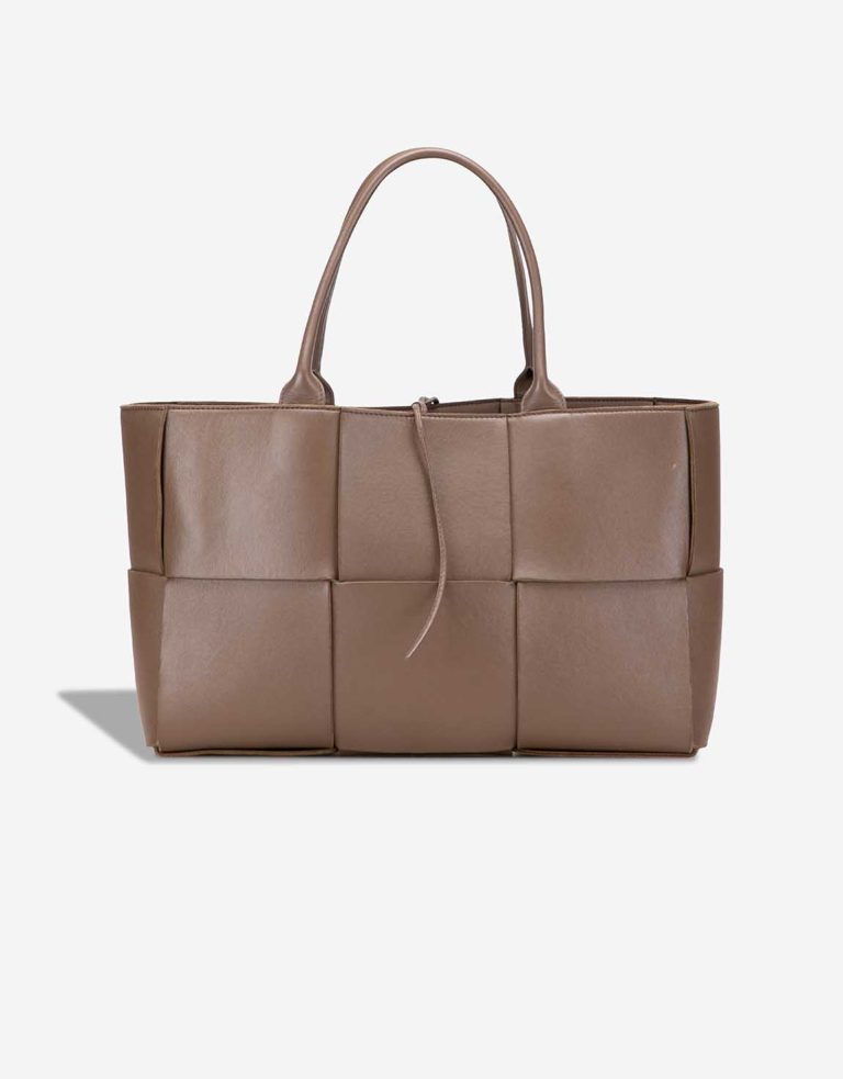 Bottega Veneta Arco Tote Medium Calf Brown Front | Sell your designer bag