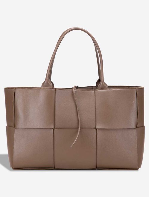 Bottega Veneta Arco Tote Medium Calf Brown Front | Sell your designer bag