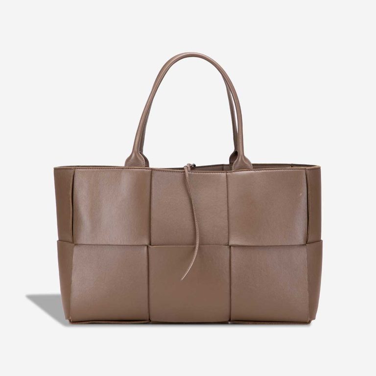 Bottega Veneta Arco Tote Medium Calf Brown Front | Sell your designer bag