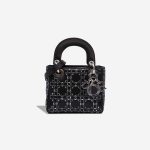 Dior Lady Mini Satin Black Front | Sell your designer bag
