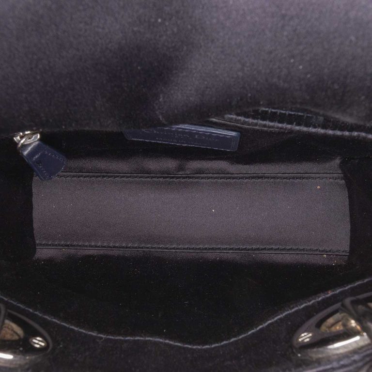 Dior Lady Mini Satin Black Inside | Sell your designer bag