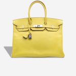 Hermès Birkin 35 Epsom Leahter Lime Front | Sell your designer bag