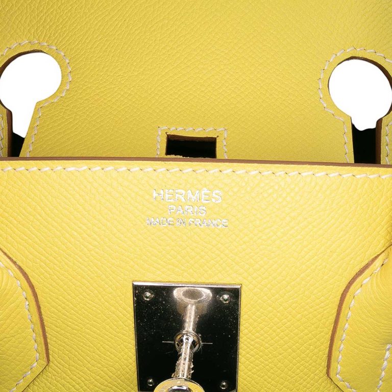 Hermès Birkin 35 Epsom Leahter Lime Logo | Sell your designer bag