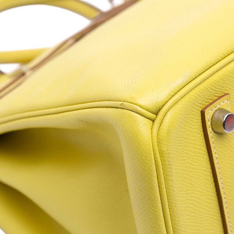 Hermès Birkin 35 Epsom Leahter Lime Signs of wear | Sell your designer bag