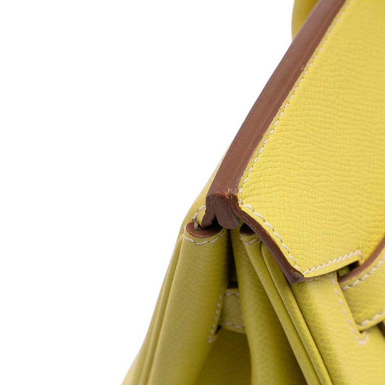 Hermès Birkin 35 Epsom Leahter Lime Signs of wear | Sell your designer bag
