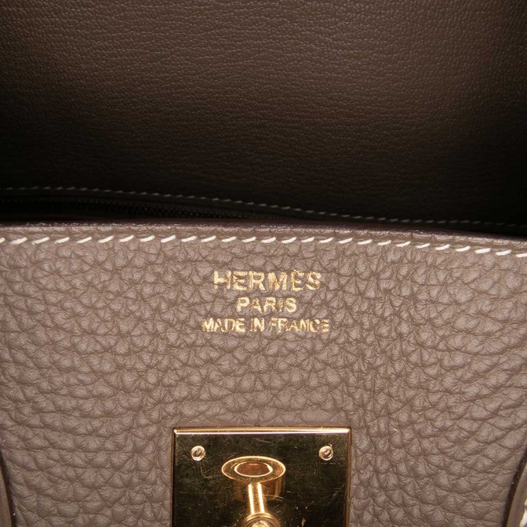 Hermès Birkin 35 Togo Étoupe Logo | Sell your designer bag