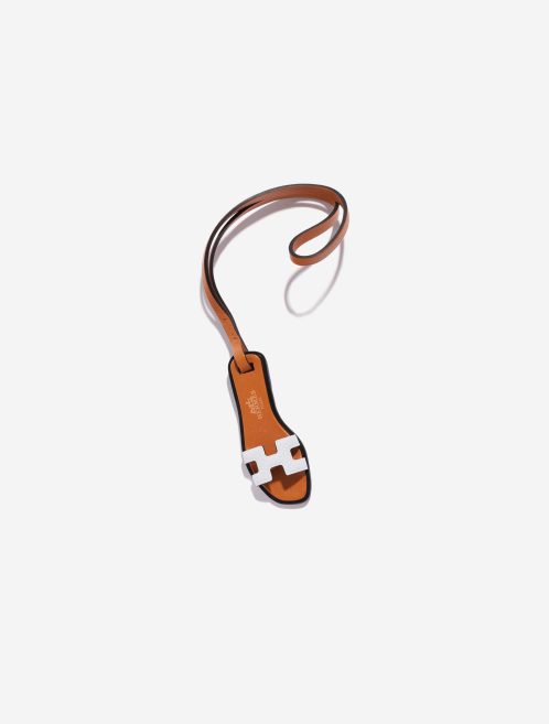 Pre-owned Hermès bag Oran Bag Charm PM Swift / Epsom Blue Brume / Gold / Black Black, Gold, Multicolour | Sell your designer bag on Saclab.com