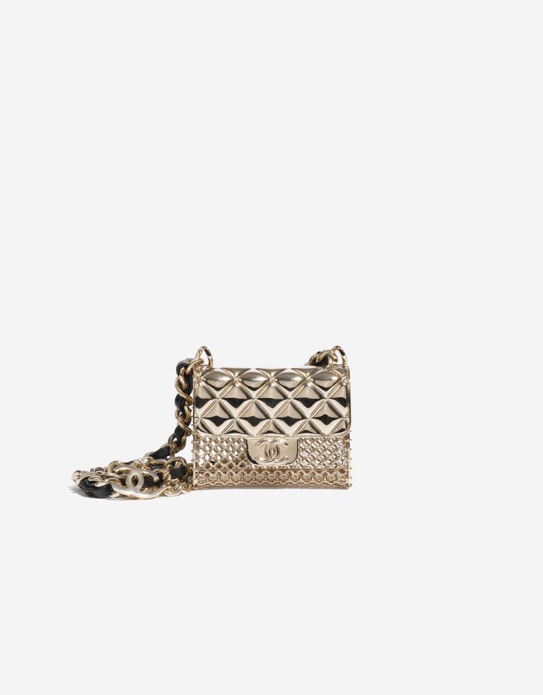 Chanel Timeless Micro Necklace Metal Pale Gold | Sell your designer bag