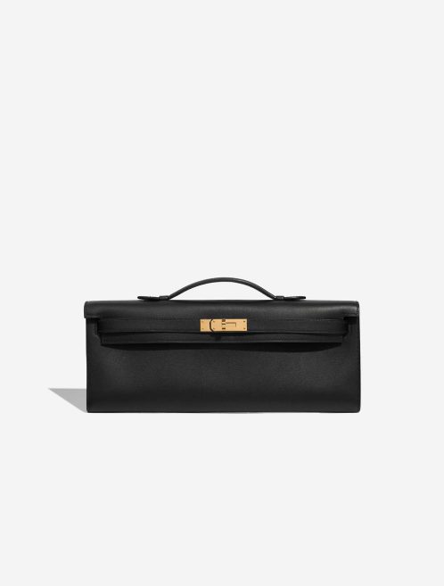 Pre-owned Hermès bag Kelly Cut Clutch Swift Black | Sell your designer bag on Saclab.com